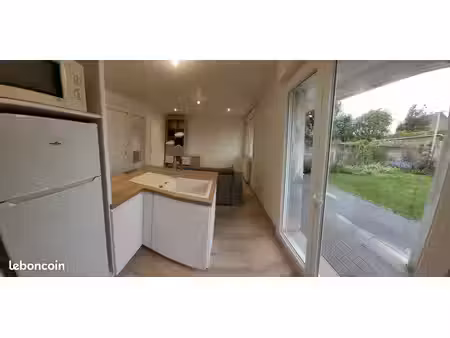 t1 bis meublé avec terrasse et jardin - nantes sud 685eur toutes charges (internet inclus)