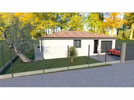 terrain avec maison neuve à vendre