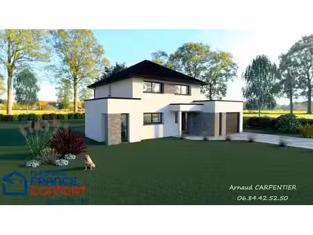 terrain avec maison neuve à vendre