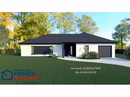 terrain avec maison neuve à vendre