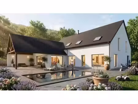 terrain avec maison neuve à vendre