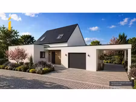 terrain avec maison neuve à vendre