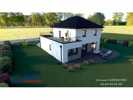 terrain avec maison neuve à vendre