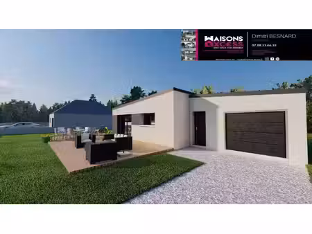 terrain avec maison neuve à vendre