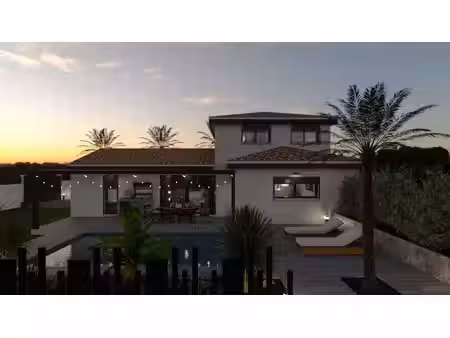 terrain avec maison neuve à vendre