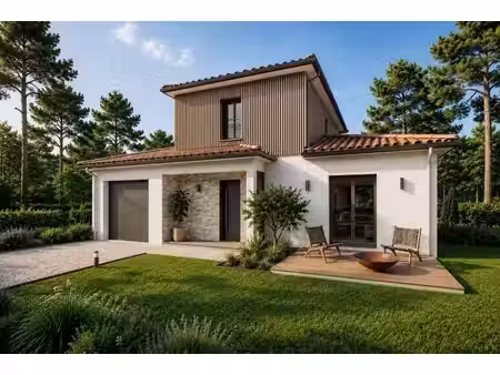 terrain avec maison neuve à vendre
