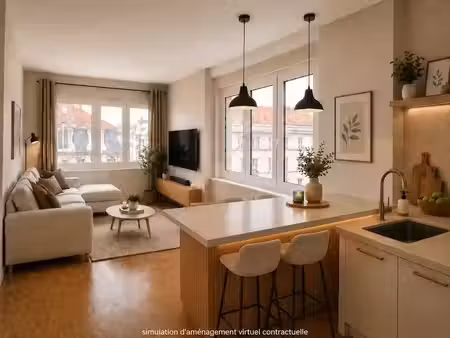 vente appartement 3 pièces 53 m² à lyon 6ème (69006)  285 000 €