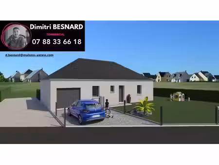 terrain avec maison neuve à vendre