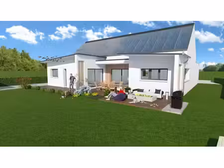 terrain avec maison neuve à vendre