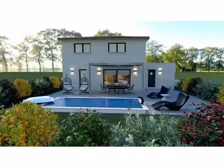 terrain avec maison neuve à vendre