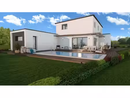terrain avec maison neuve à vendre