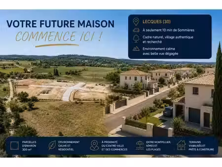 terrain constructible viabilisé à vendre