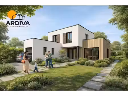 terrain avec maison neuve à vendre