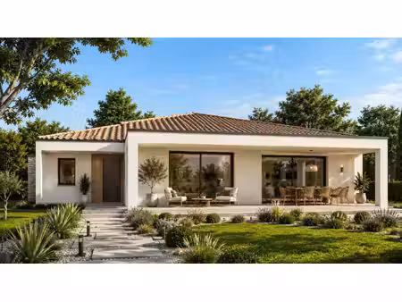 terrain avec maison neuve à vendre