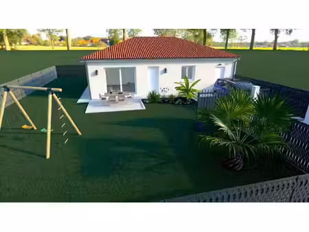 terrain avec maison neuve à vendre