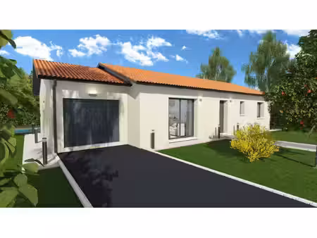 terrain avec maison neuve à vendre