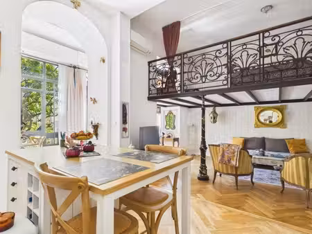 loft de caractère de 66 m² – plein sud sur jardin – palais niçois