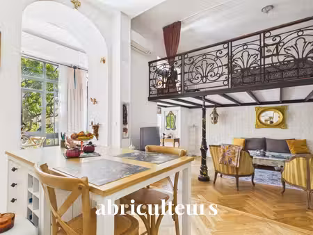 loft de caractère de 66 m² – plein sud sur jardin – palais niçois