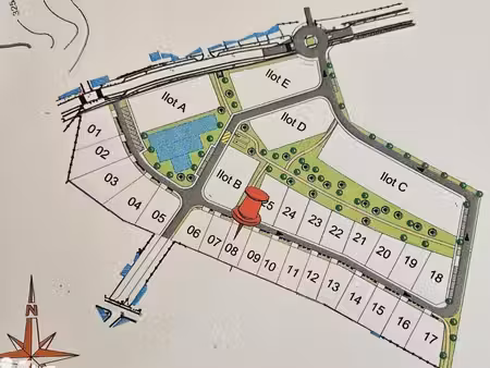terrain 374 m² rinxent