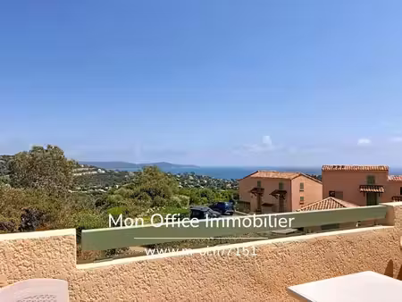 référence : 7151-les. - mazet t3 vue mer dans résidence calme avec piscine
