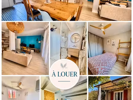 maison meublée 3 ch. + piscine – sept. à juin – la garde