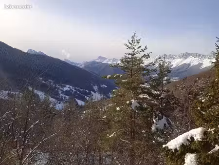 studio meublé 16m2 avec balcon plein sud  vue vercors  casier à ski – col de l’arzelier