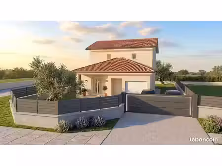 maison neuve moderne 110 m² habitables + garage - à saint-marcellin