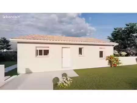 projet de construction d'une maison 66.45 m² avec terrain à rion-des-landes (40)