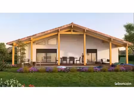 projet de construction d'une maison 102 m² + terrasse couverte de 44 m² avec terrain à vie