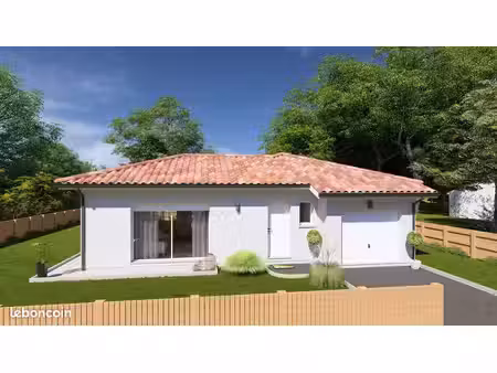 projet de construction d'une maison 105 m² avec terrain à vielle-saint-girons (40)