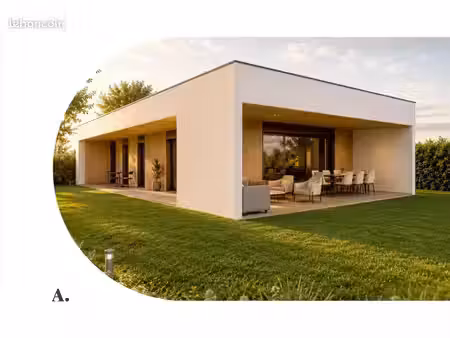 construction d'une élégante villa d' architecte 82 m² sur terrain à saint-chamond (42)