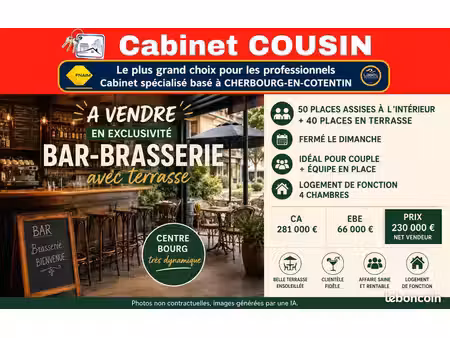 fonds de commerce bar coutances