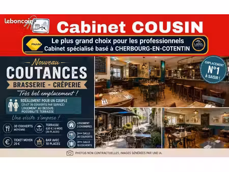 fonds de commerce crêperie coutances