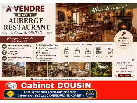 fonds de commerce restaurant 120 m²