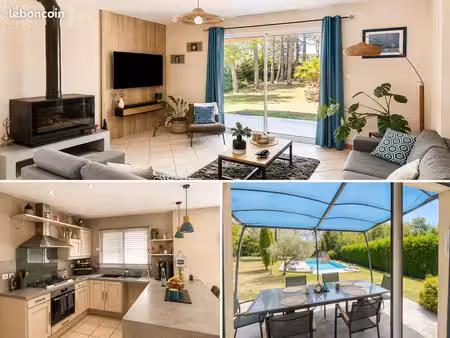 maison de plain-pied avec piscine sur terrain arboré de 5000 m² – lacapelle-biron (47)