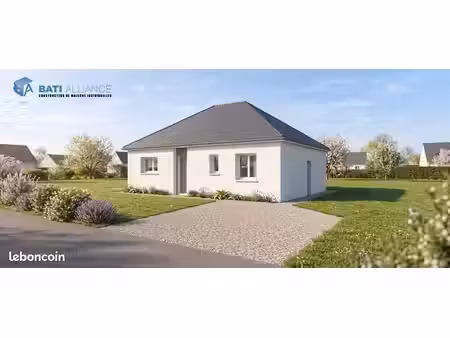 projet de construction d'une maison 76 m² avec terrain à entrammes (53)
