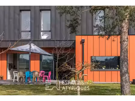 maison contemporaine à ossature bois
