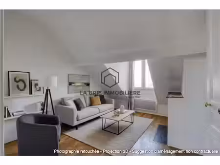 appartement creteil eglise : t1 + cuisine indépendante + cave.