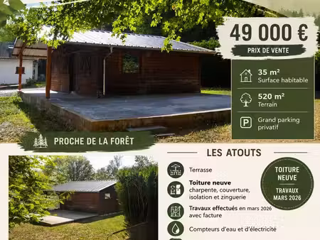 chalet + terrain privé / secteur diefenbach 57510
