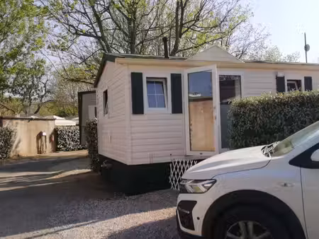 mobil home dans camping aux arcs