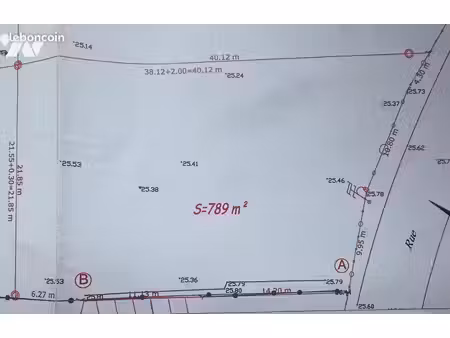 terrain 789 m² sailly labourse