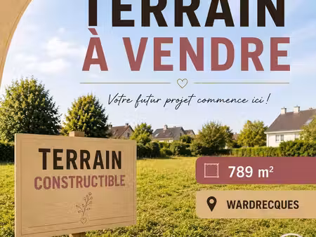 terrain 789 m² wardrecques