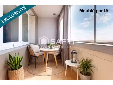 bel air / les brosses : t3 lumineux avec vue dégagée sur lyon