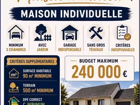 maison individuelle 3 chambres