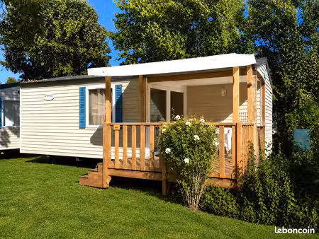 mobil home ile du rhin tout confort très bien équipé
