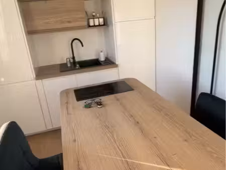 ambilly - t2 35m2 meublé à louer - proche tram  frontière  sans vis-à-vis