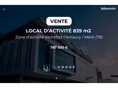 local 839 m² méré