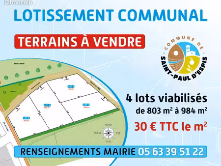 vente de terrains constructibles viabilisés