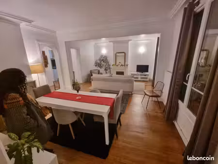 ivry-sur-seine parc des cormailles • t3/t4 meublé 80m² rénové • métro à pied • 1 790 cc