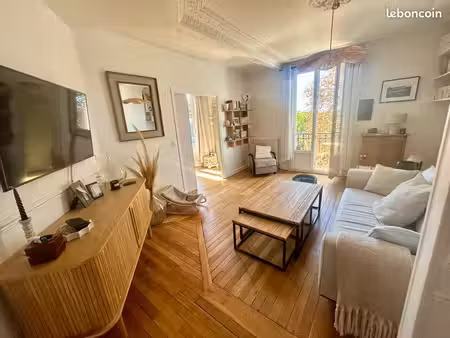 vends appartement à nogent-sur-marne - les viselets - 3 pièces de charme 60m² - 2 chambres